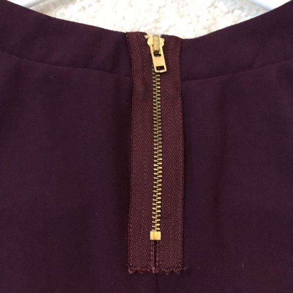 L’AUTRE CHOSE Plum Peplum Top - Picture 6 of 9